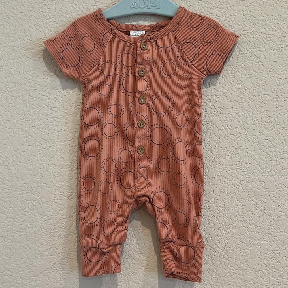 Grayson collective ribbed sun romper newborn